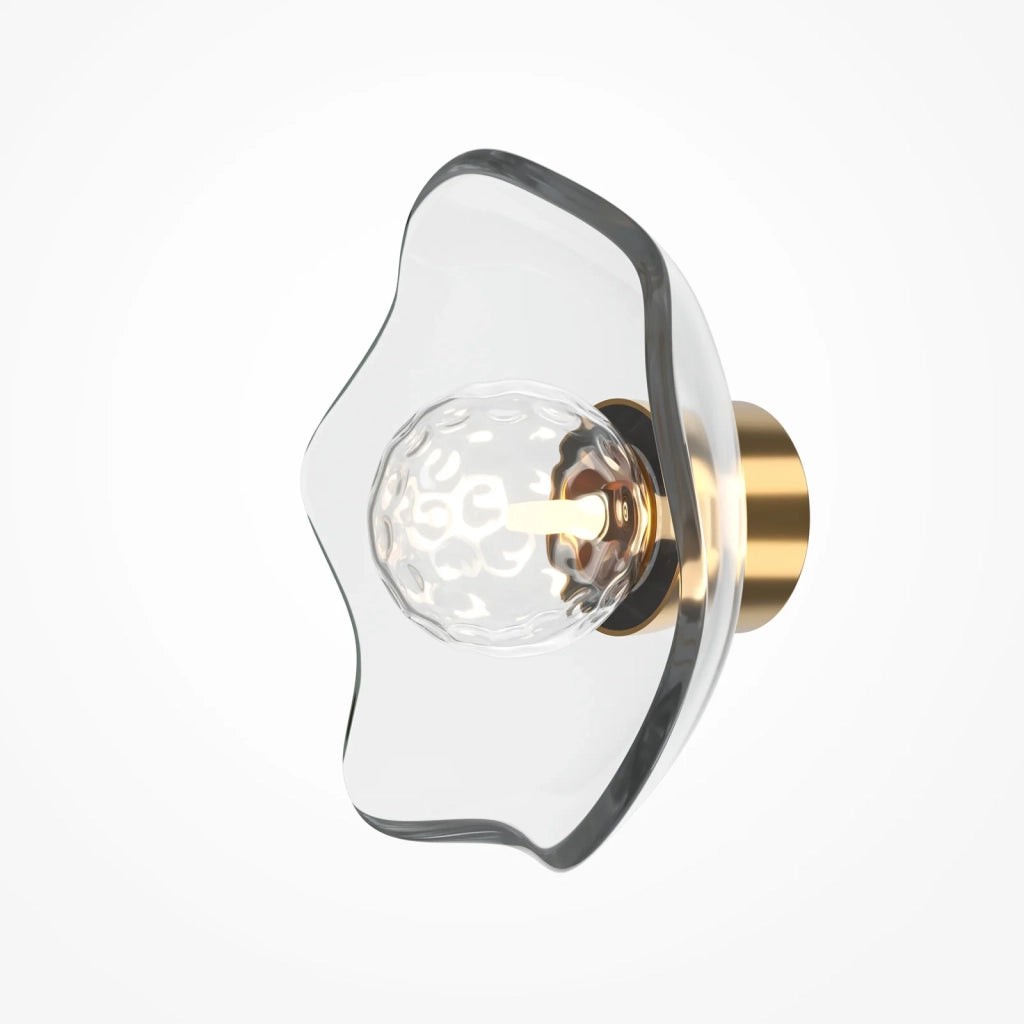 Maytoni Applique Moderna Miracle 1 luce G9 ottone metallo vetro