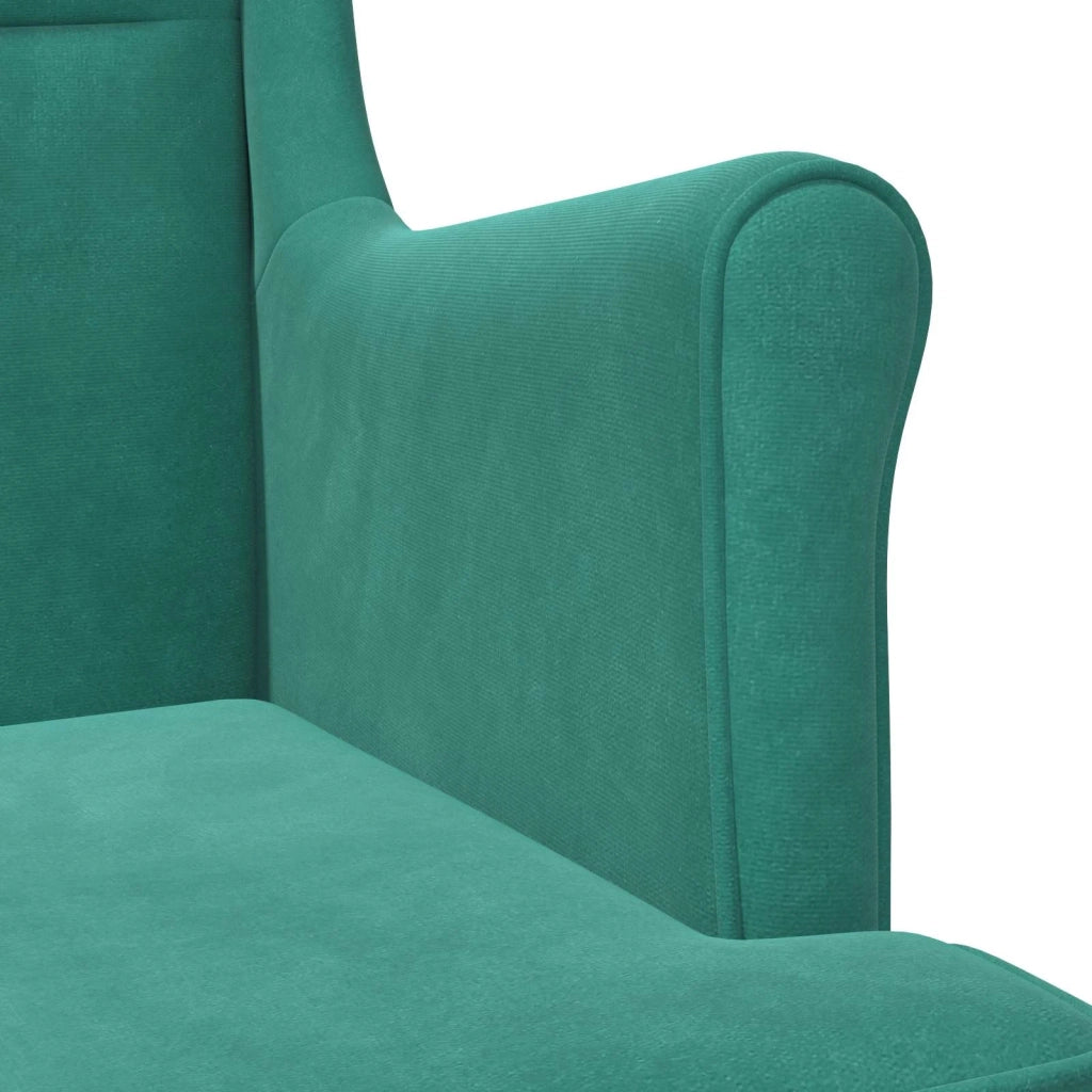 Poltrona | Sedia Relax Turchese Velluto