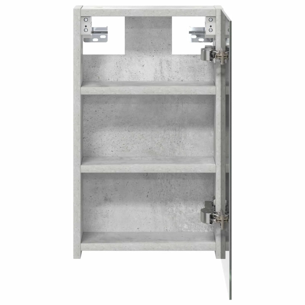 Mobiletto per specchio da bagno con lo scaffale Grigio cemento