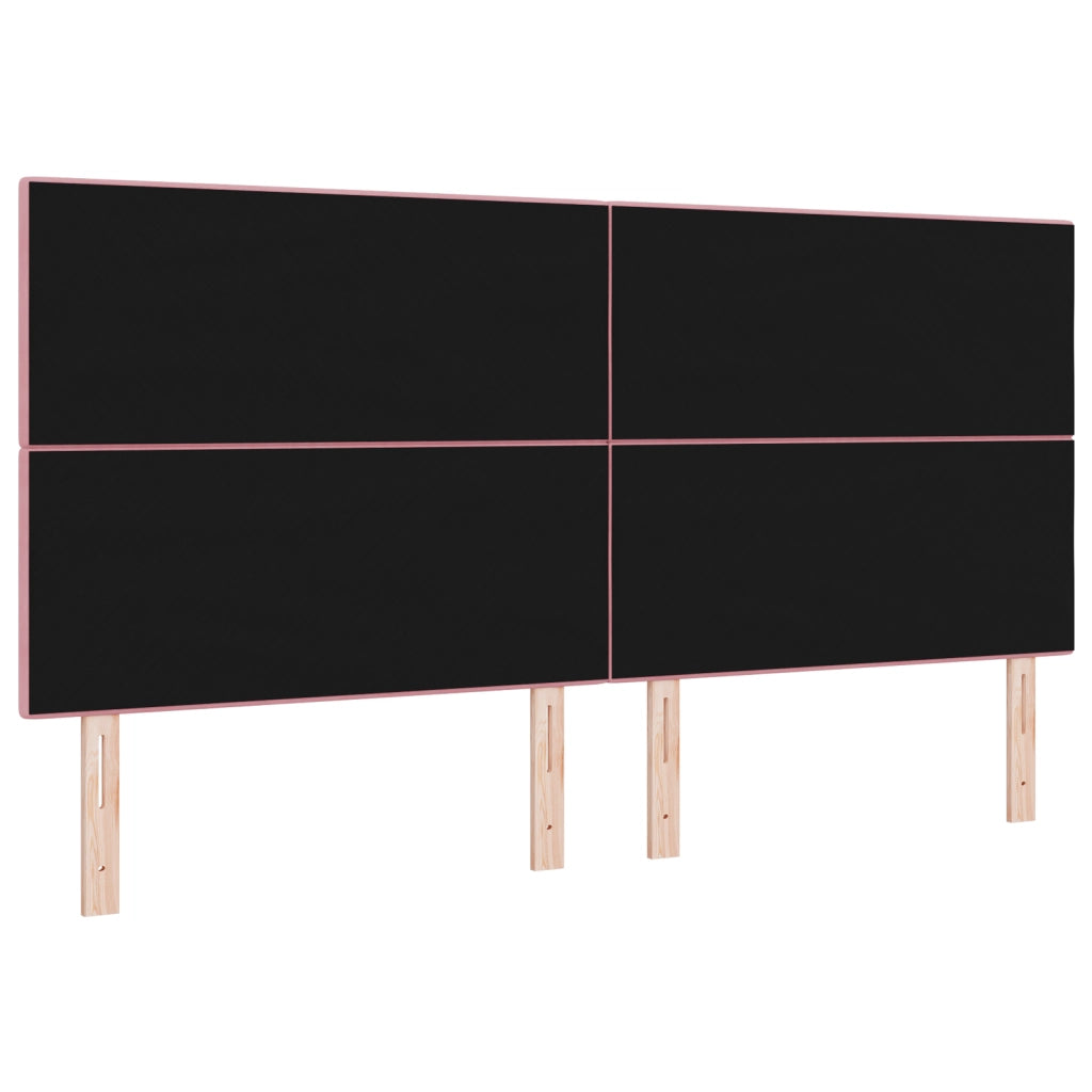 Testiera imbottita  Rosa 200 cm in Velluto