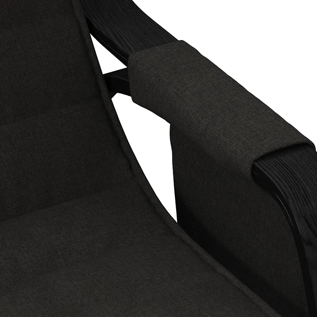 Sedia a Dondolo Nera in Tessuto CFW5850522