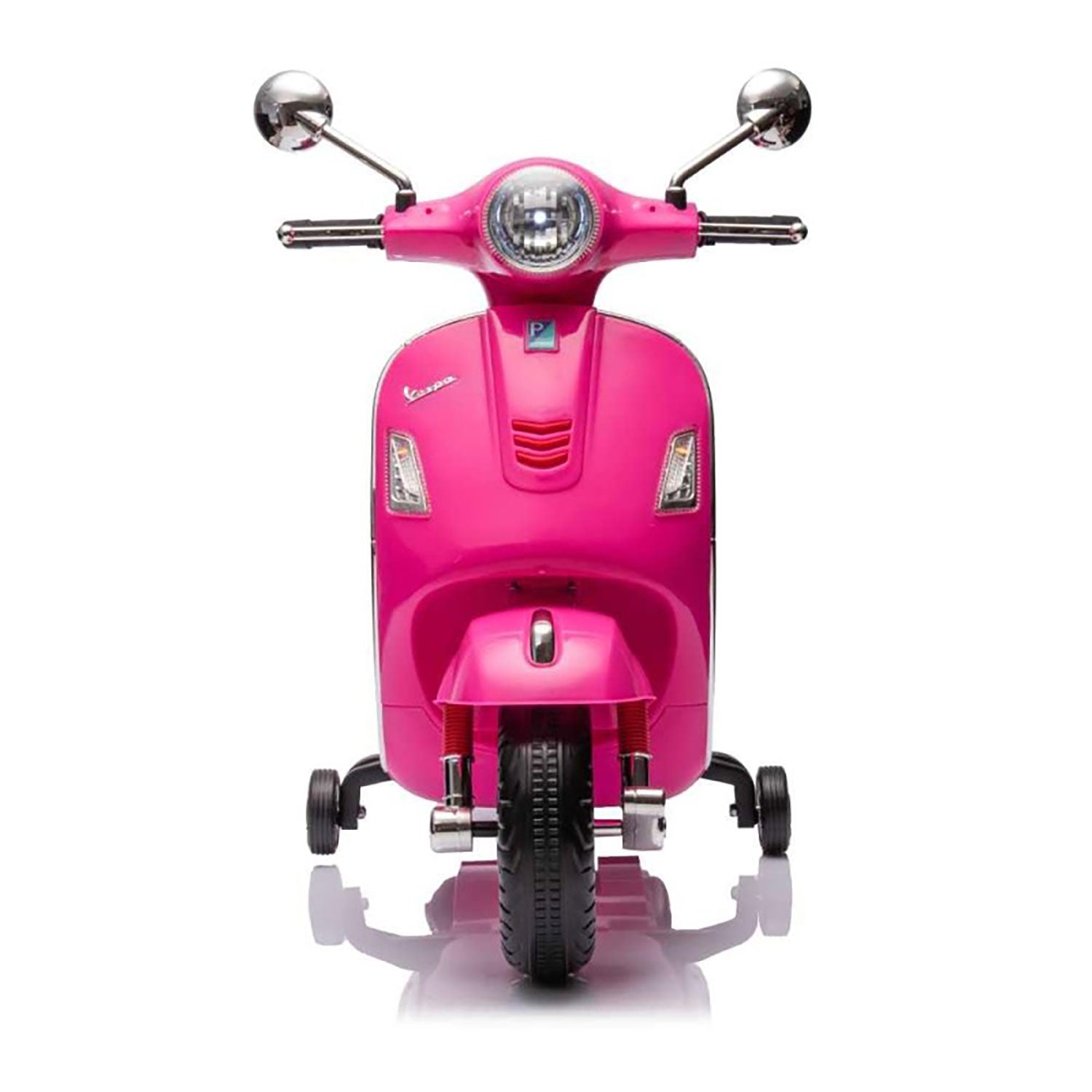 Moto Elettrica per Bambini Licenza Piaggio Vespa GTS Super 102x51x76 cm Batteria 12V Rosa