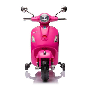 Moto Elettrica per Bambini Licenza Piaggio Vespa GTS Super 102x51x76 cm Batteria 12V Rosa