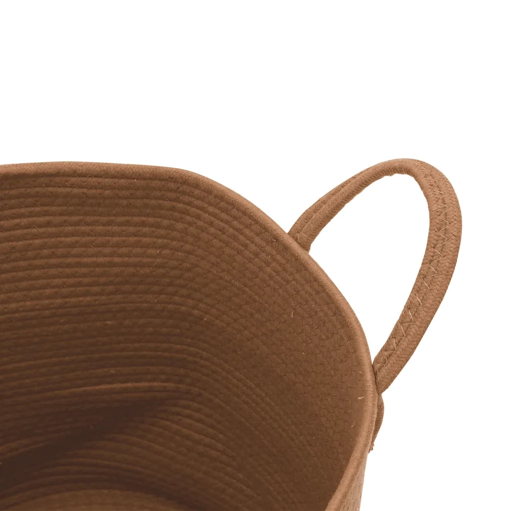 Cestino Portaoggetti Marrone ?40x35 cm in Cotone CFW4332729