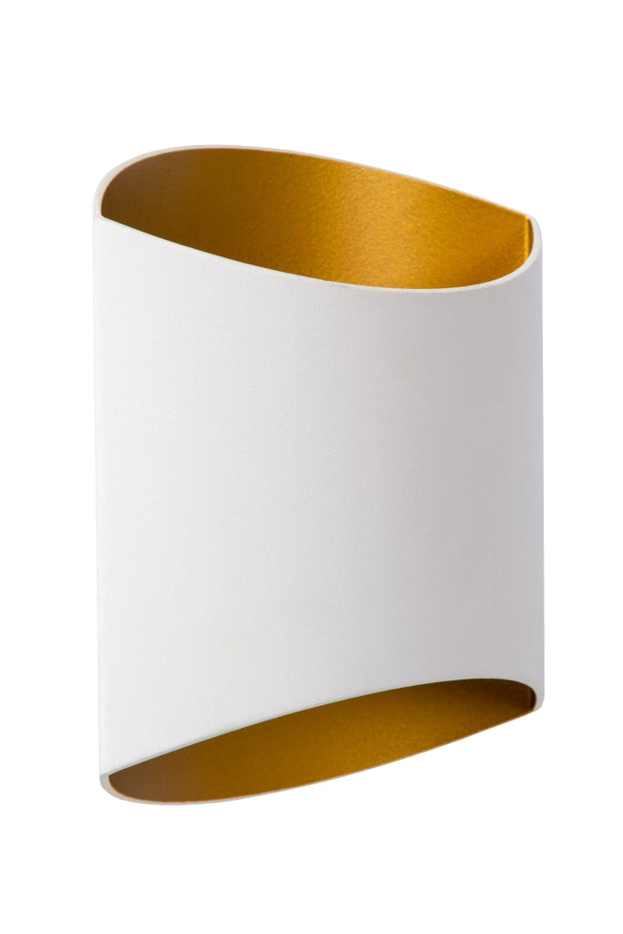 Applique semicircolare Diletta bianca oro 1xG9 40W Lucide