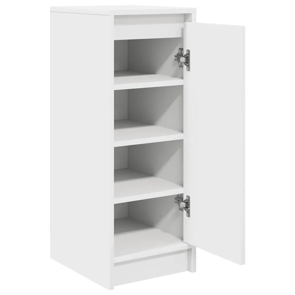 Scarpiera | Mobile per scarpe Bianca 29,5x34x76 cm in Legno Multistrato