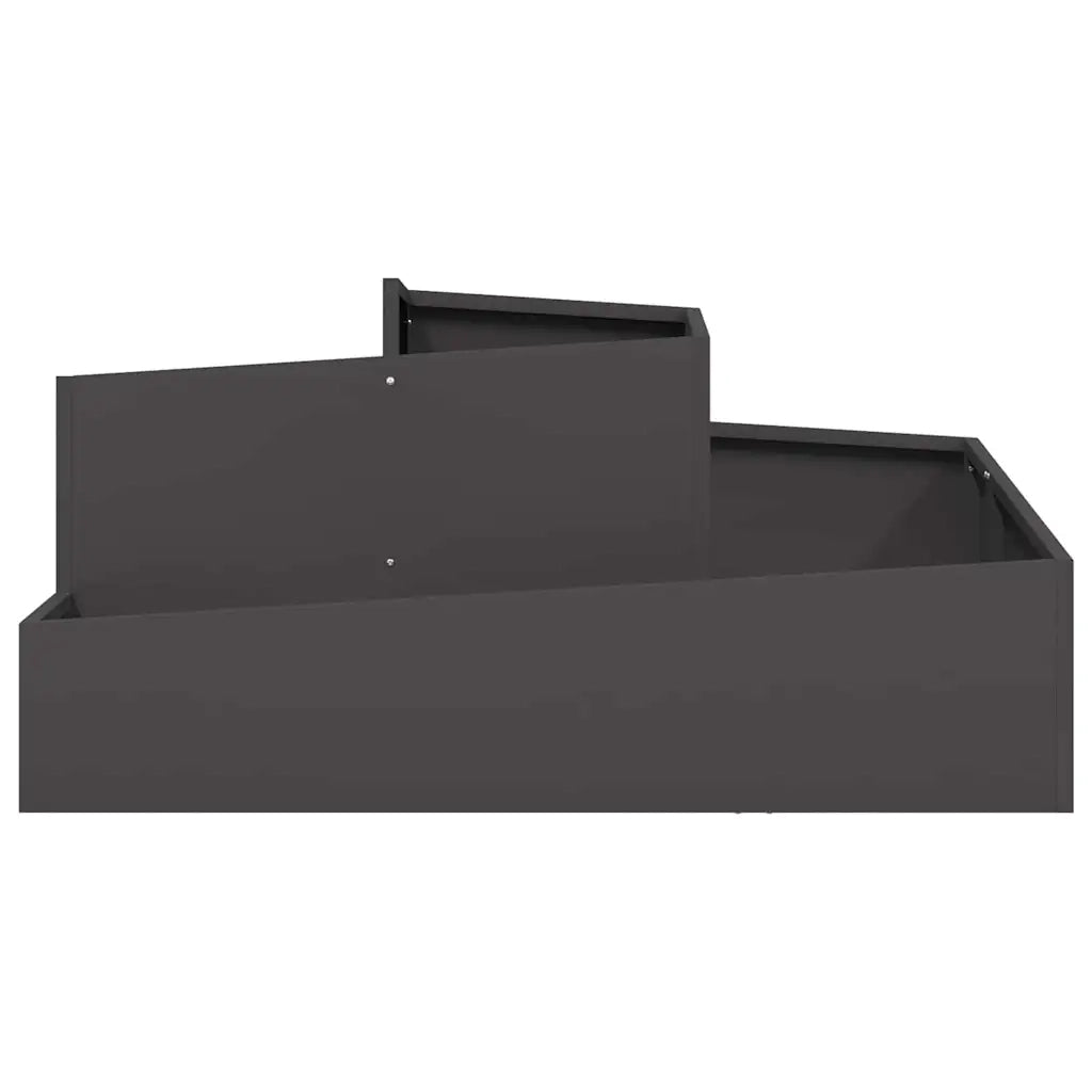 Fioriere | Cassetta per fiori | Vaso da giardino Nero 100 x 100 x 50 cm
