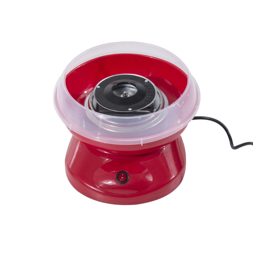 Macchina per Zucchero Filato Domestica ¨C zephmum ¨C Polipropileno Acciaio Inox Alluminio 450W 27x26x18 cm Rosso