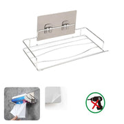 MENSOLA DA PARETE ADESIVA SCAFFALE ORGANIZER PORTA SALVIETTE BAGNO CUCINA 03496