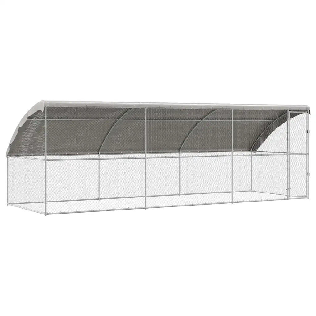 Gabbia per polli 3 pcs Argento 600 x 200 x 200 cm 3368318