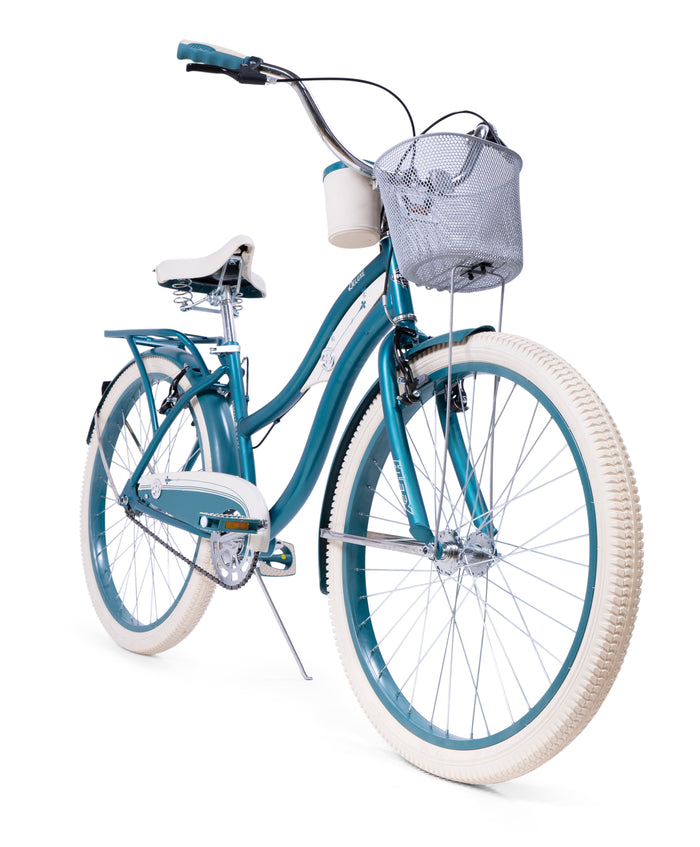 Bicicletta da 26" per Bambini e Ragazzi Telaio Hi-Ten Freni V-Brake Cruise Deluxe Azzurro