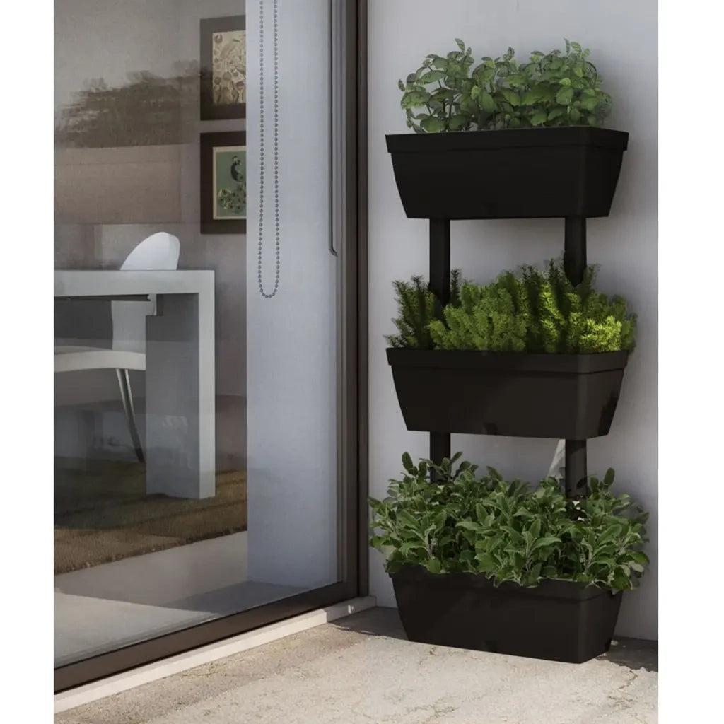 Fioriere da Giardino 6 pz 100 cm Antracite