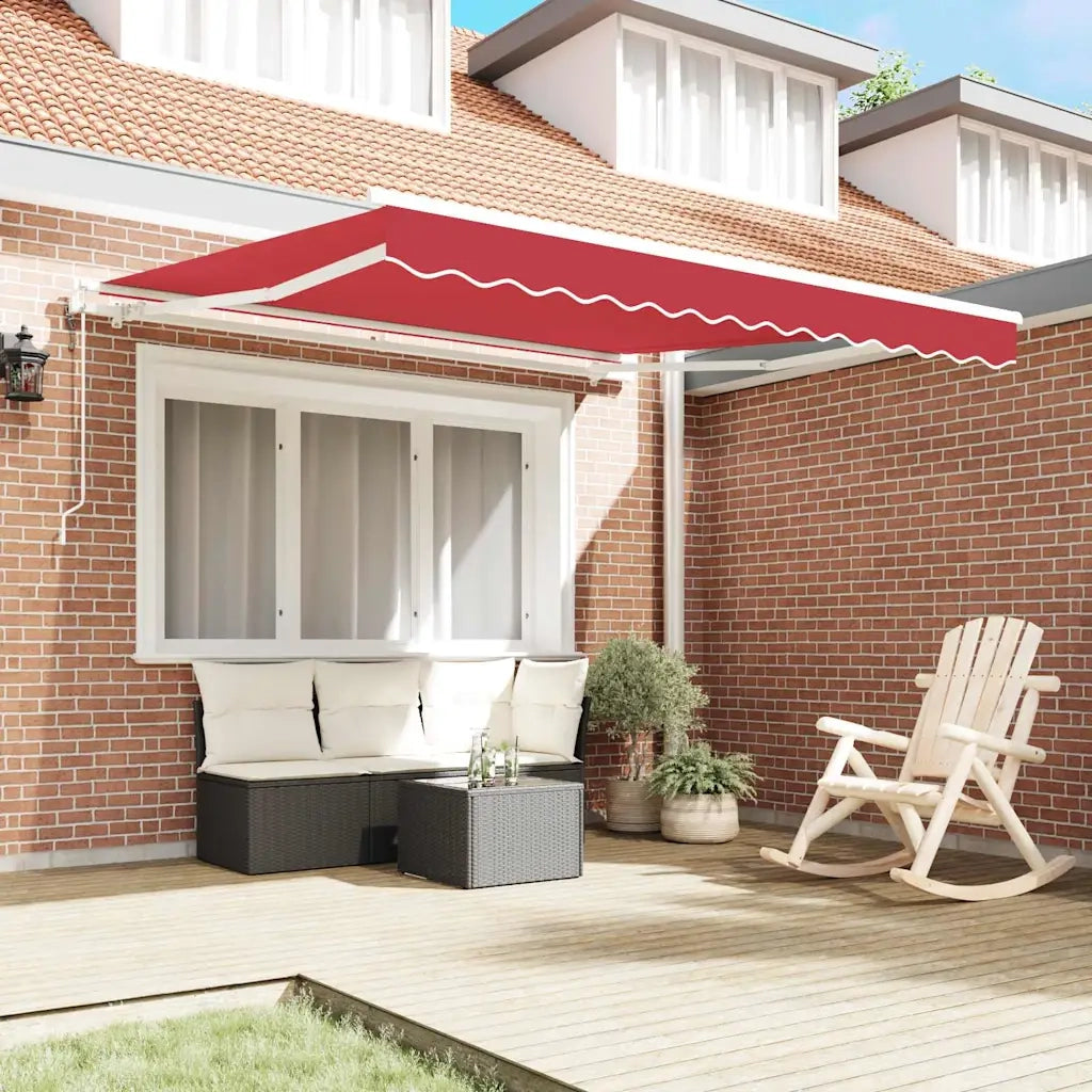 Tettuccio Elettrico Retrattile Rosso 300 x 250 cm CFW6028489