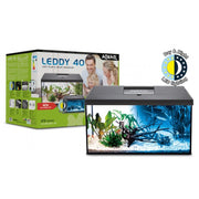 Aquael Aquarium Set Leddy 40 Day&Night - acquario cm41X25X25h accessoriato Colore: Nero