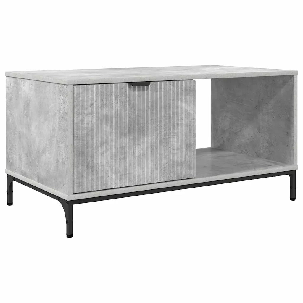 Tavolino da salotto con cassetto Grigio cemento 90 x 49 x 46 cm 883447
