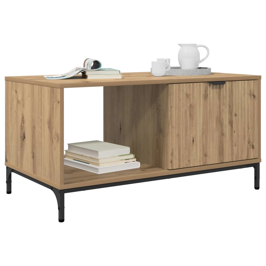 Tavolino da salotto Rovere artigianale 90 x 49 x 46 cm 883453