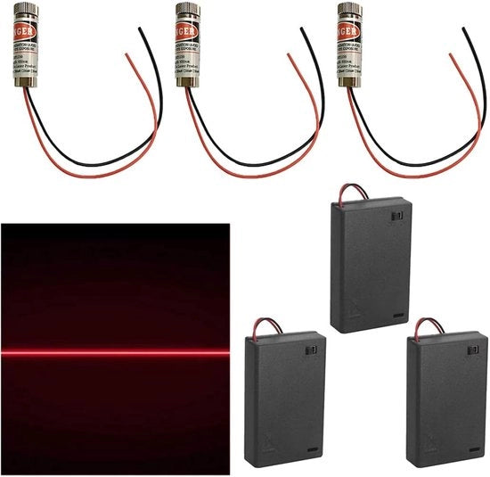 Modulo laser con fascio focalizzabile 650nm rosso - linea laser regolabile per uso industriale - precisione - durata - facile da utilizzare - garantito