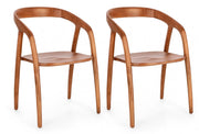 Set 2 Sedie 54,5x56x76,5 cm Yves in Legno
