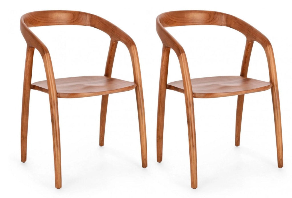 Set 2 Sedie 54,5x56x76,5 cm Yves in Legno