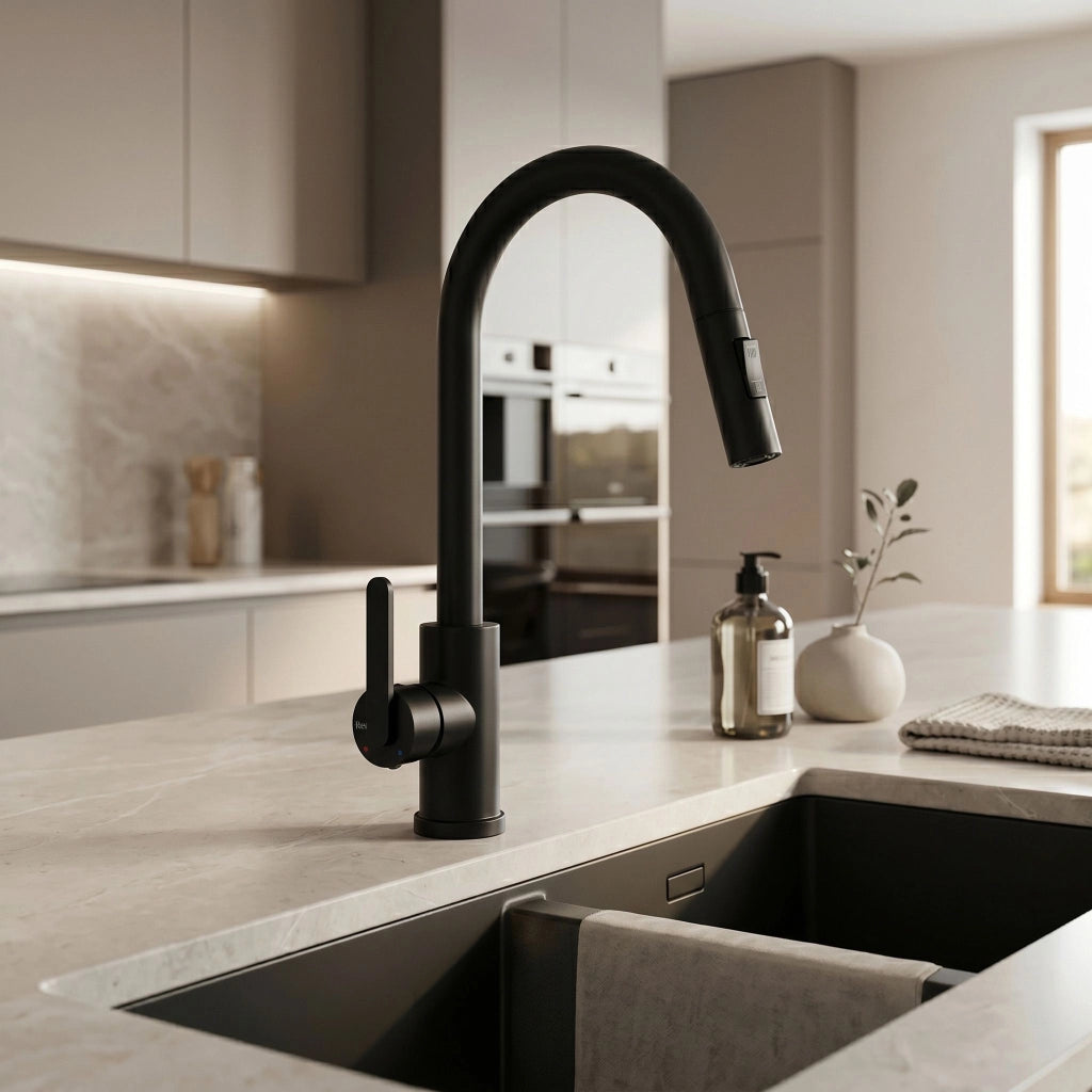 Rubinetto Da Cucina Rea Ontario Black