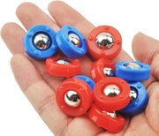 16 pezzi di palle mini shuffleboard - set di rulli accessori - rulli shuffleboard di riserva - accessori curling - kraal da scorrere gratuito - gioco di casa per divertimento familiare