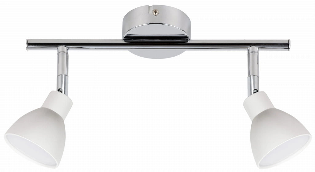 Plafoniera LED Candellux Roy 2 luci 3000K cromo bianco