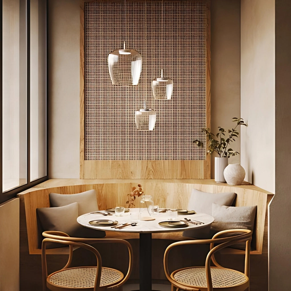Zafferano Lampada a sospensione Bilia 230V LED 8W 2700K Vetro borosilicato soffiato Bianco Trasparente design elegante per interni moderni