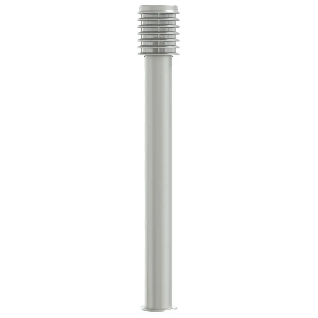 Lampada da Terra per Esterni Argento 110 cm in Acciaio Inox