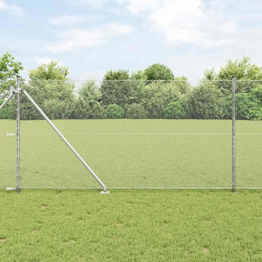 Palo della recinzione | Pannello per recinzione Argento