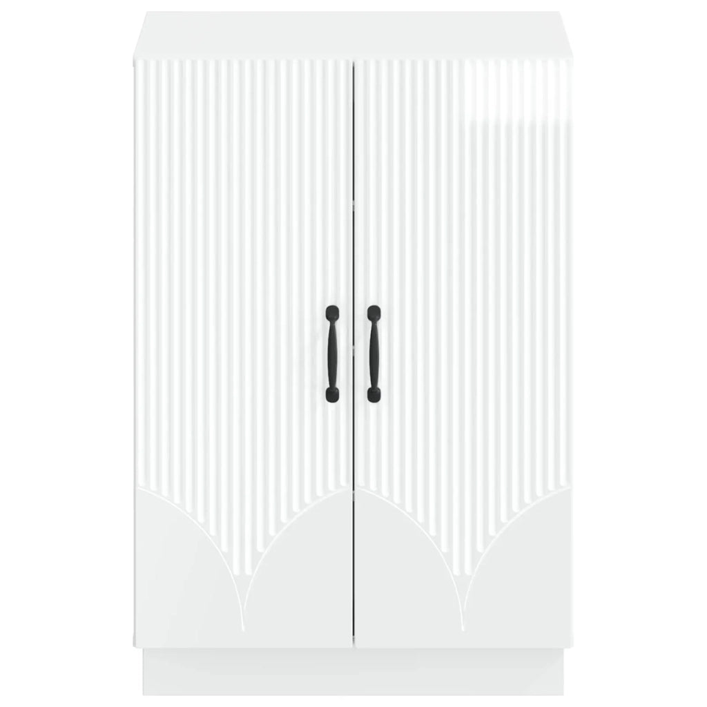 Mobile per scarpe HOORN 59,5 x 39,5 x 87 cm Bianco Lucido 897309