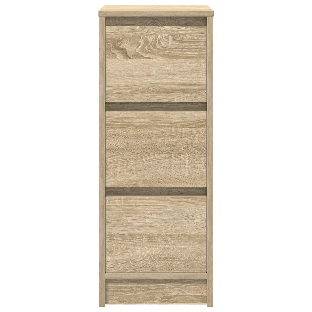 Credenza | Madia | Buffet da pranzo | Armadio da pranzo Rovere Sonoma 29,5x34x76 cm in Legno Multistrato