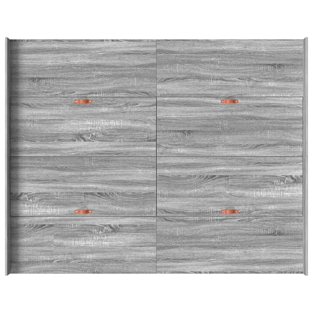 Struttura letto con contenitore-Giroletto con contenitore Grigio Sonoma 135 x 190 cm