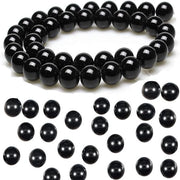 100 pezzi di perle nere Onyx - perle naturali di 12 mm - perle di alta qualità per lavori di gioielleria - colla di alta qualità