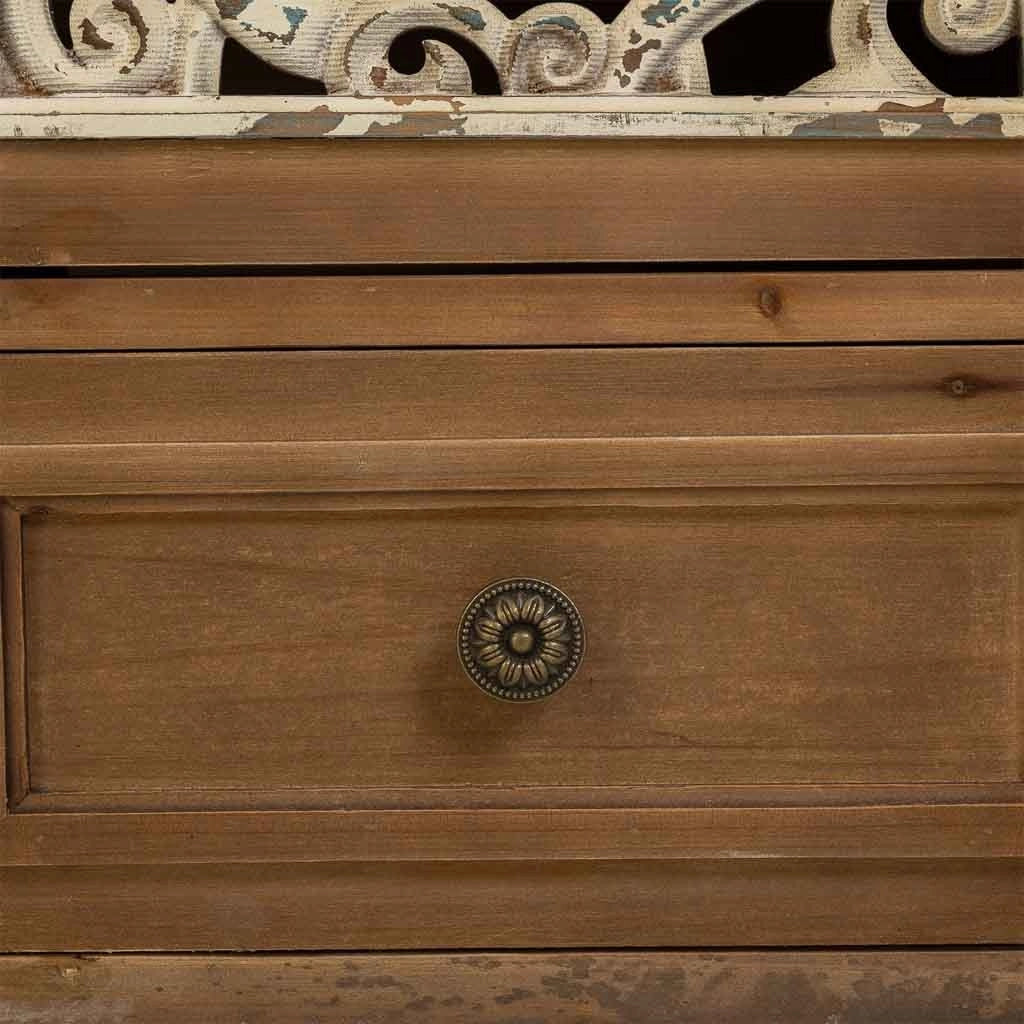 Credenza in legno marrone 160x42x102h