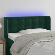 Testiera a LED Verde Scuro 103x16x78/88 cm in Velluto 3123715