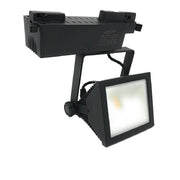 Trade Shop - Faro Proiettore Orientabile 30w Luce 6500k 4000k Faretto Led Cob Binario F30w-6h -