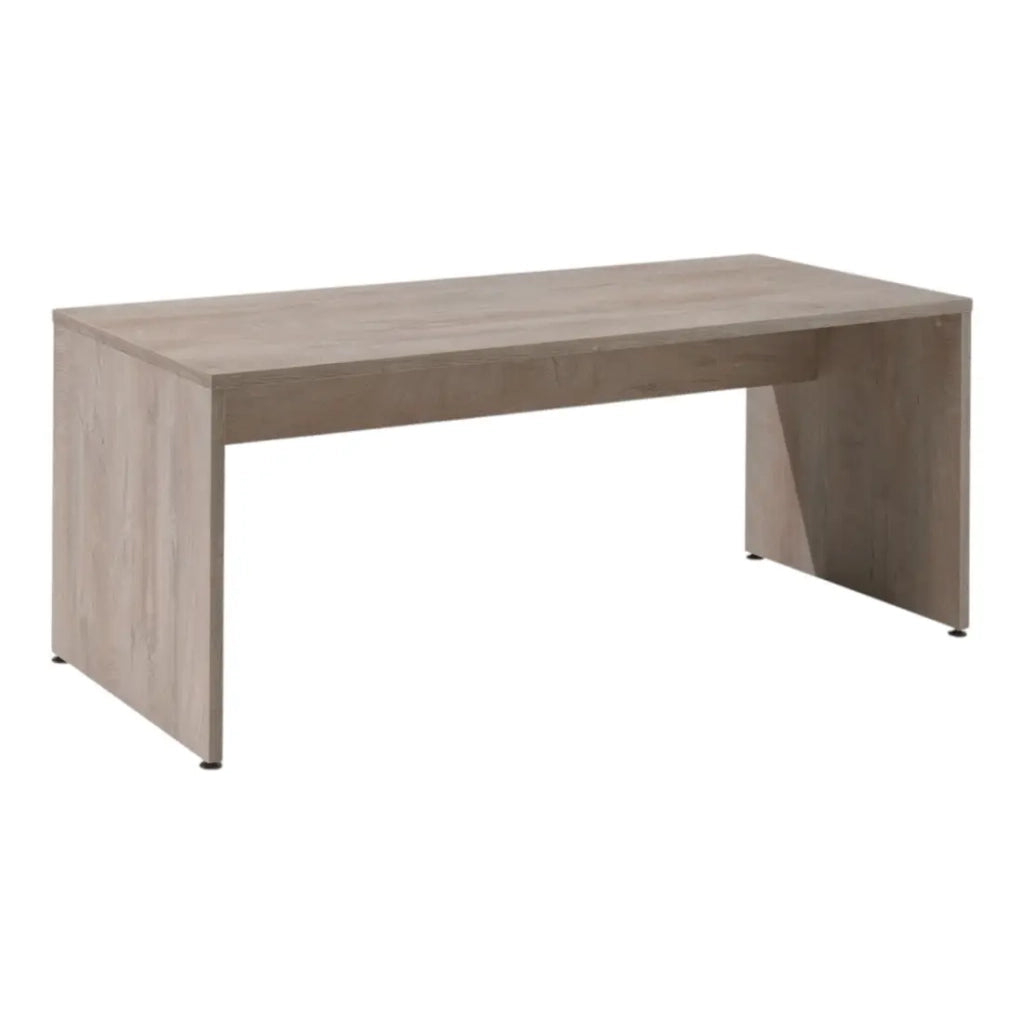 Scrivania professionale YUKON – 180 cm rovere grezzo – Grande scrivania design e robusta