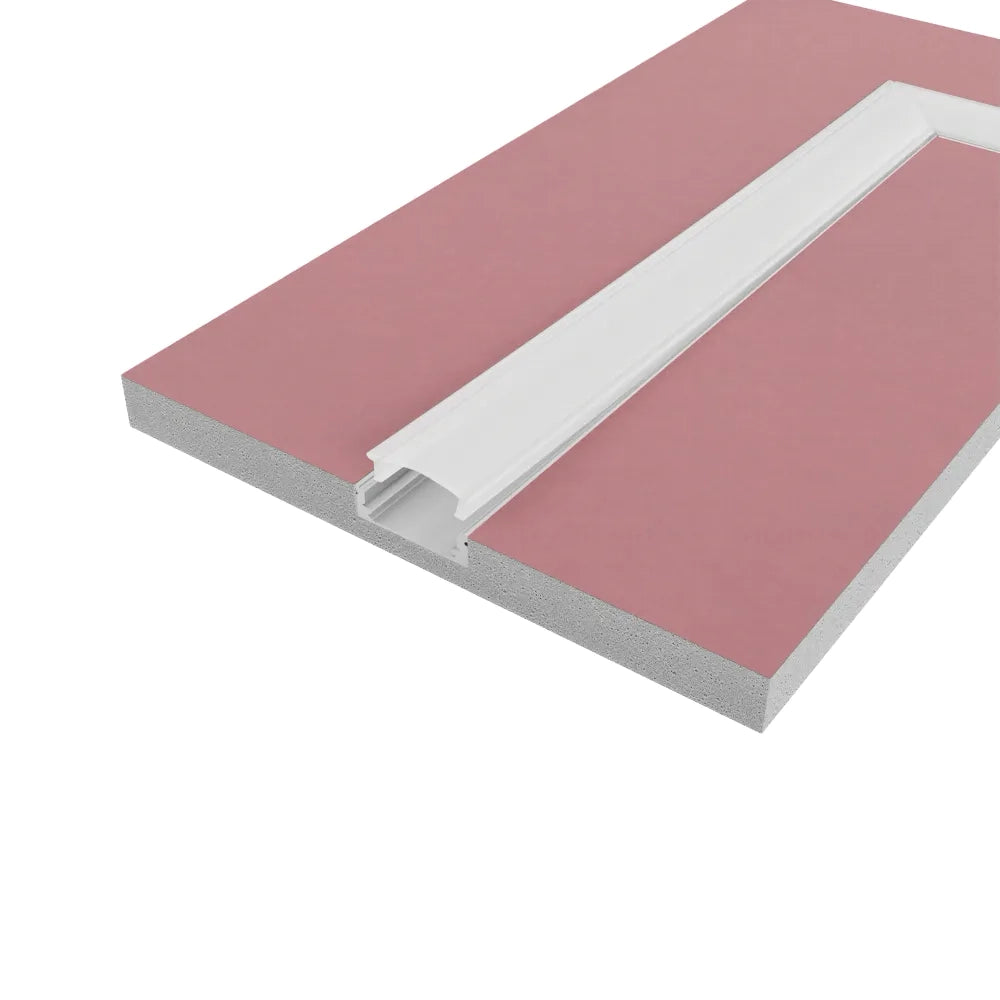 Cartongesso con profilo in alluminio integrato "L" ignifugo