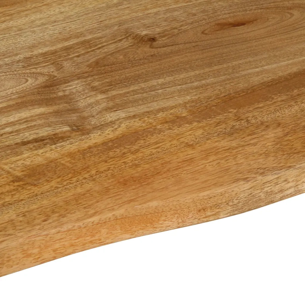 Piano Tavolo Bordi Vivi 110x80x2,5cm in Legno Massello di Mango 370461
