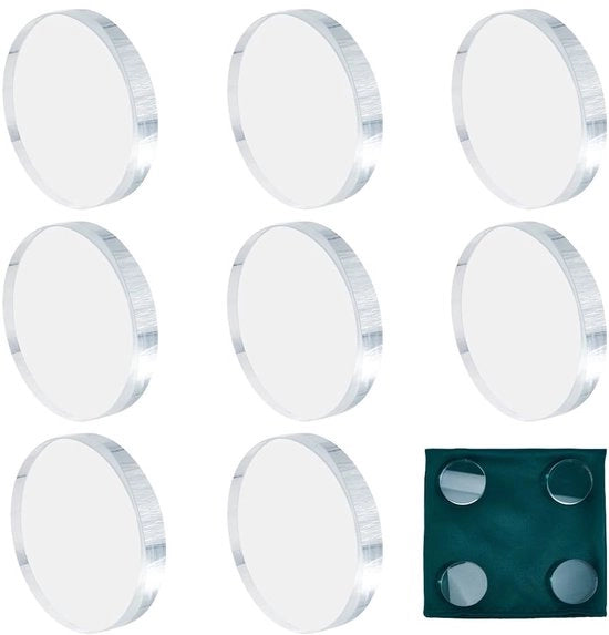 Set di pesi per cucito a mano da 10 - Pesi in vetro rotondo - Chiari - 59 mm di diametro - Per tagliare tessuti e creare modelli - Accessori utili - Pesi