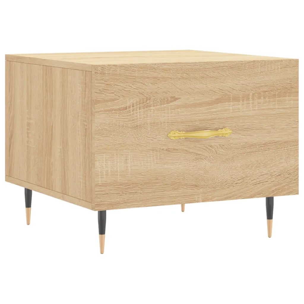 Tavolini Salotto 2pz Rovere Sonoma 50x50x40cm Legno Multistrato 829355