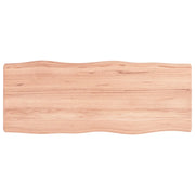 Piano Tavolo | Superficie Tavolo | Piano Scrivania Marrone Chiaro 100x40x(2-6) cm Rovere Non Trattato