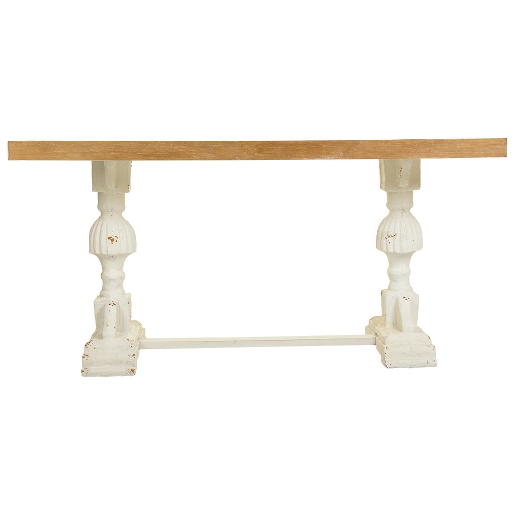 Tavolo da soggiorno in legno marrone 150x60x72h