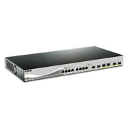 D-link dxs-1210-12tc/e switch di rete gestito l2 10g ethernet (100/1000/10000) 1u nero, argento