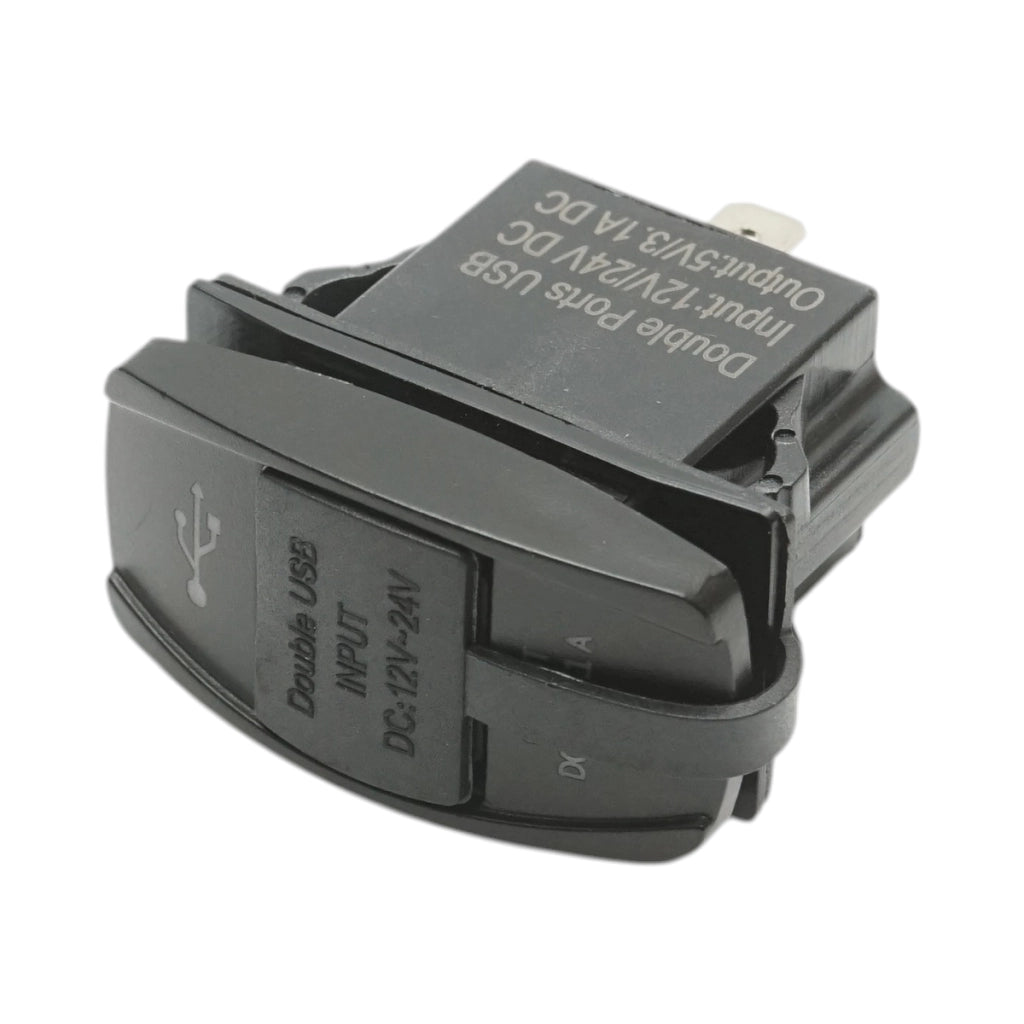 Caricabatterie per presa accendisigari da auto 12V/24V, 2xUSB 5V/3.1A DC
