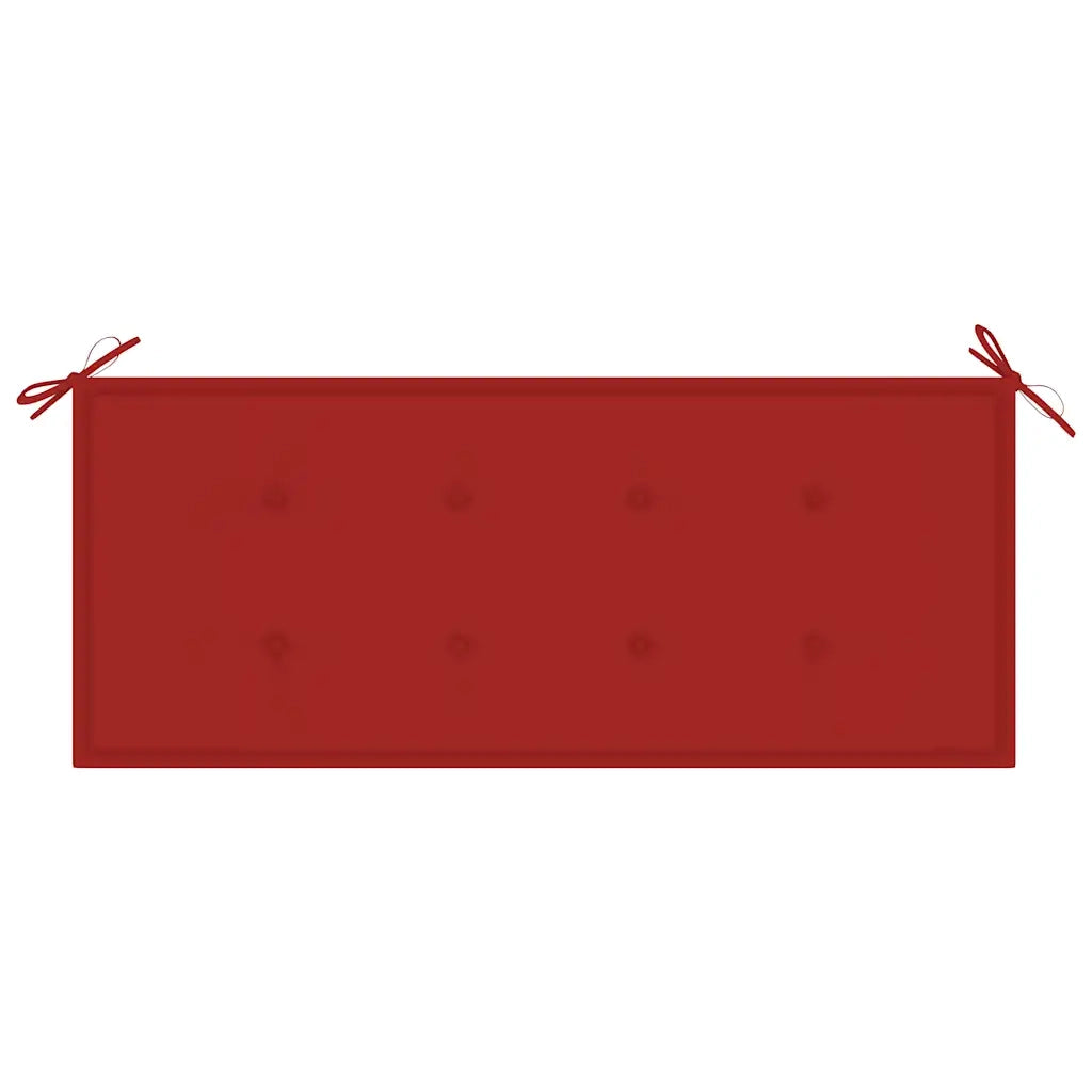 Panca da Giardino Pieghevole con Cuscino 118 cm in Bambù 3063855