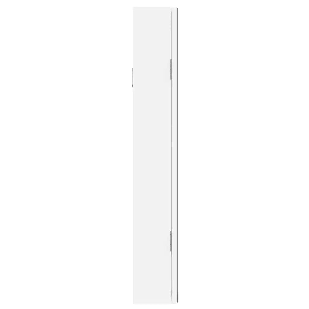 Armadio Portagioie a Specchio con Luci LED a Parete Bianco CFW2308228