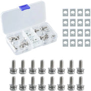 Set di Avvistamento Batteria per Motocicli - 16 Set di Viti e Dadi - Ideale per Progetti di Motocicli - Duraturo e Affidabile...