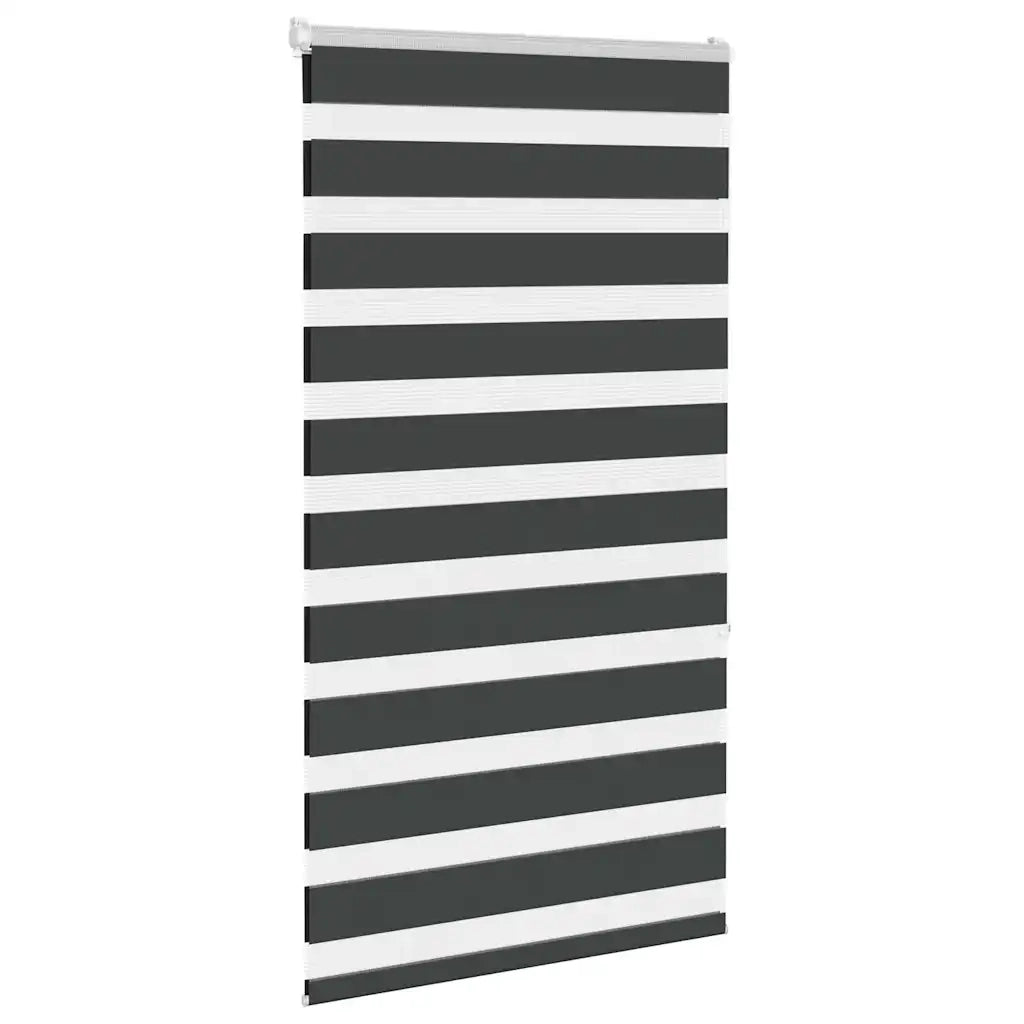 Tenda a Rullo Zebra Nero Larghezza Tessuto 70,9 cm Poliestere