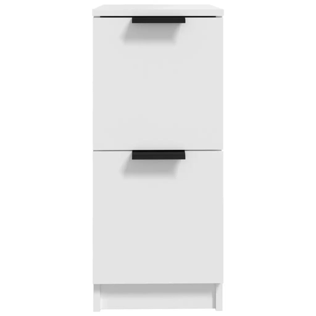 Credenze 2 pz Bianche 30x30x70 cm in Legno Multistrato 811170